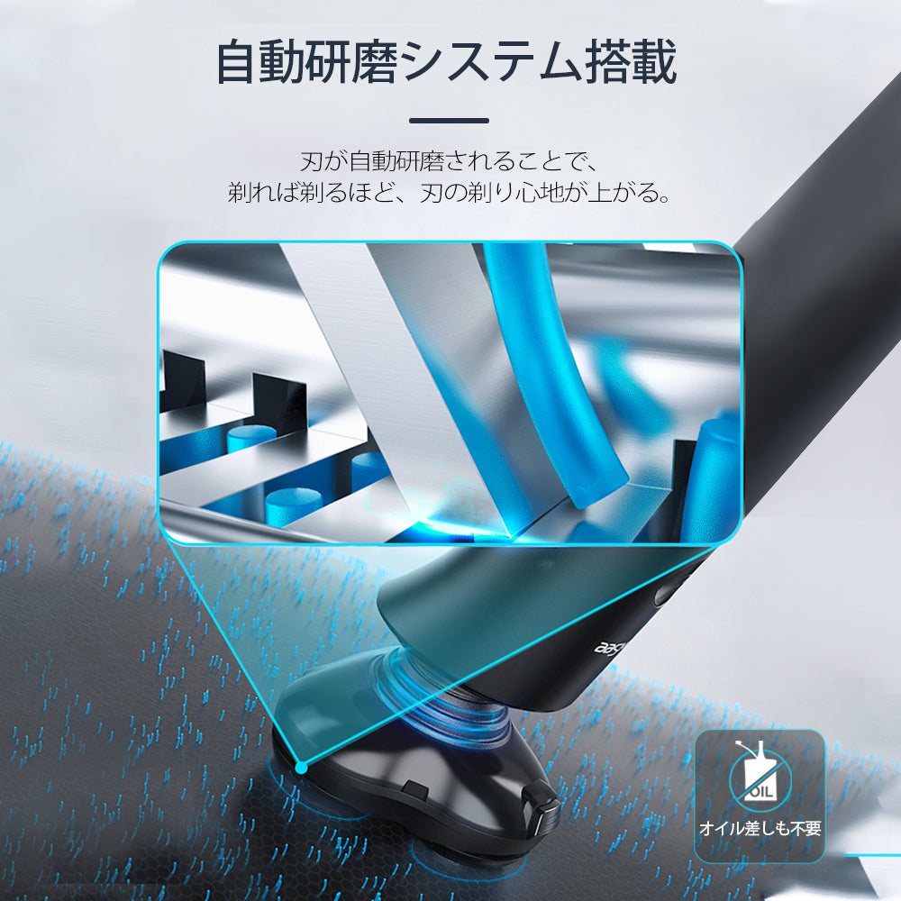 髭剃り 電気シェーバー ひげそり 髭剃り 電動シェーバー 深剃り 水洗い/お風呂剃り可 ウェット/ドライ髭剃り メンズシェーバー 電気カミソリ 丸洗い可能 回転式 自動研磨機能 充電式 出張 旅行 お手入れ便利 ギフト 電気シェーバー メンズ