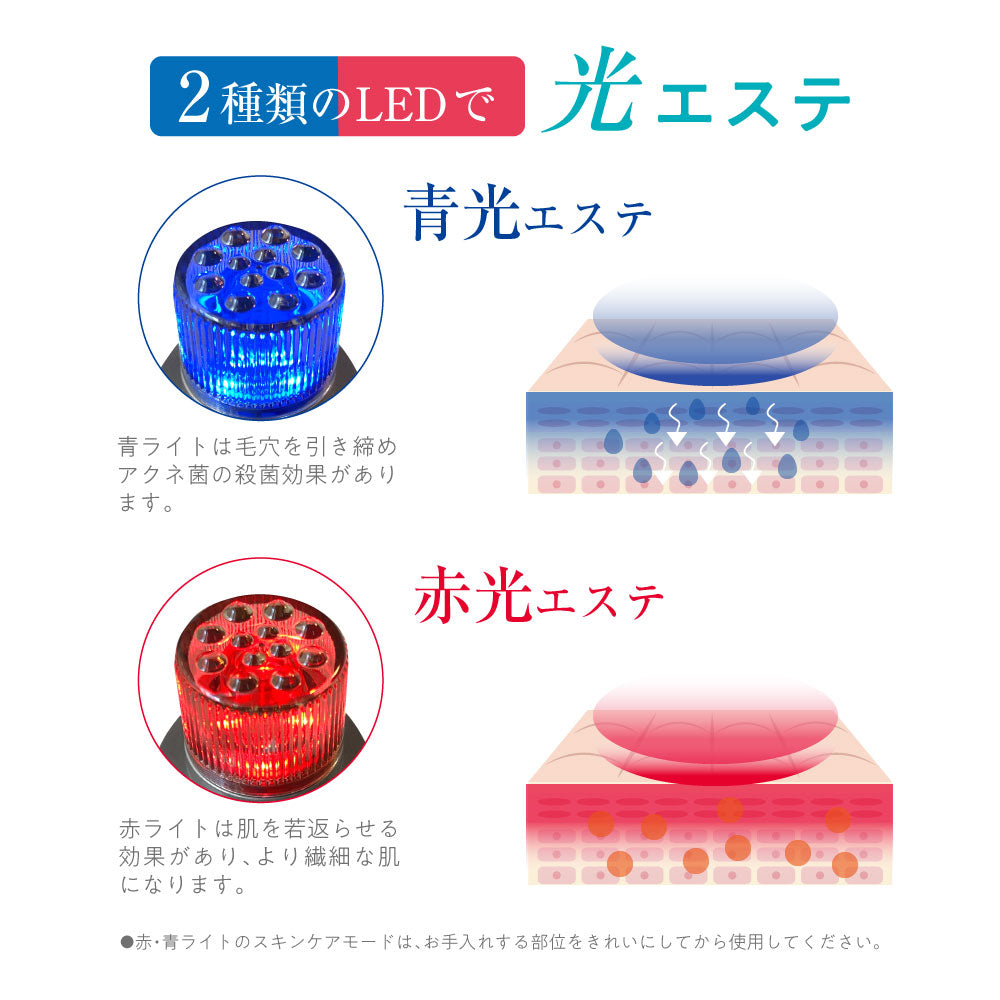 毛穴ケア美顔器 毛穴吸引機 毛穴 黒ずみ 除去 吸引器 光エステ 毛穴黒ずみ除去 ニキビ吸引 毛穴汚れ 毛穴角栓除去 吸引鼻黒ずみ 毛穴クリーナー 5種類ヘッド 2種類LED光エステ＜日本語解説書付＞(番号:121)