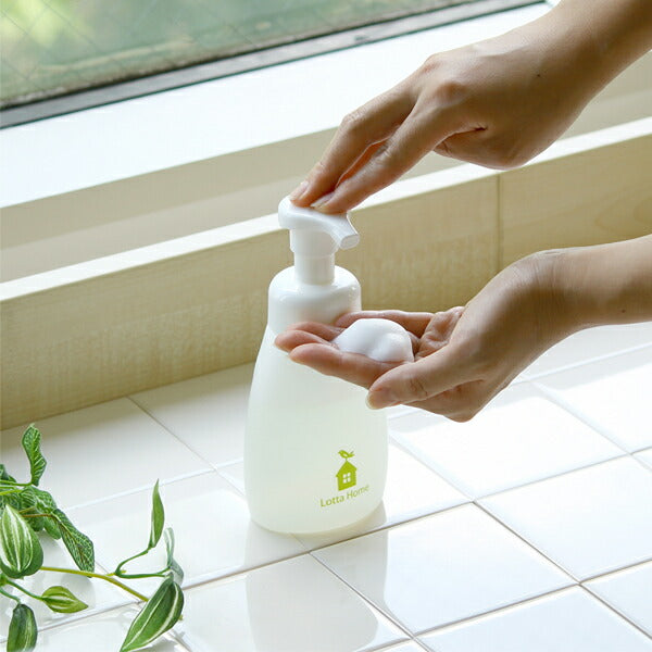 ロッタホーム フォームボトル(200ml) 泡 ポンプ ボトル 容器 白 詰め替えボトル 詰め替え容器 詰替え容器 洗剤 とり