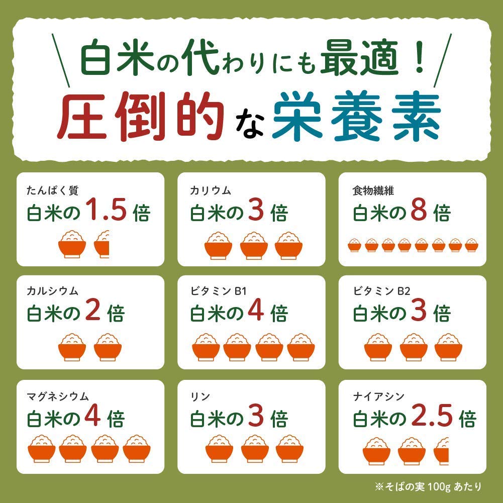 きぼうの そばの実 500g 国産 無農薬 そばのみ 抜き実 丸抜き ヌキ実 福井県産 無添加 レジスタントプロテイン