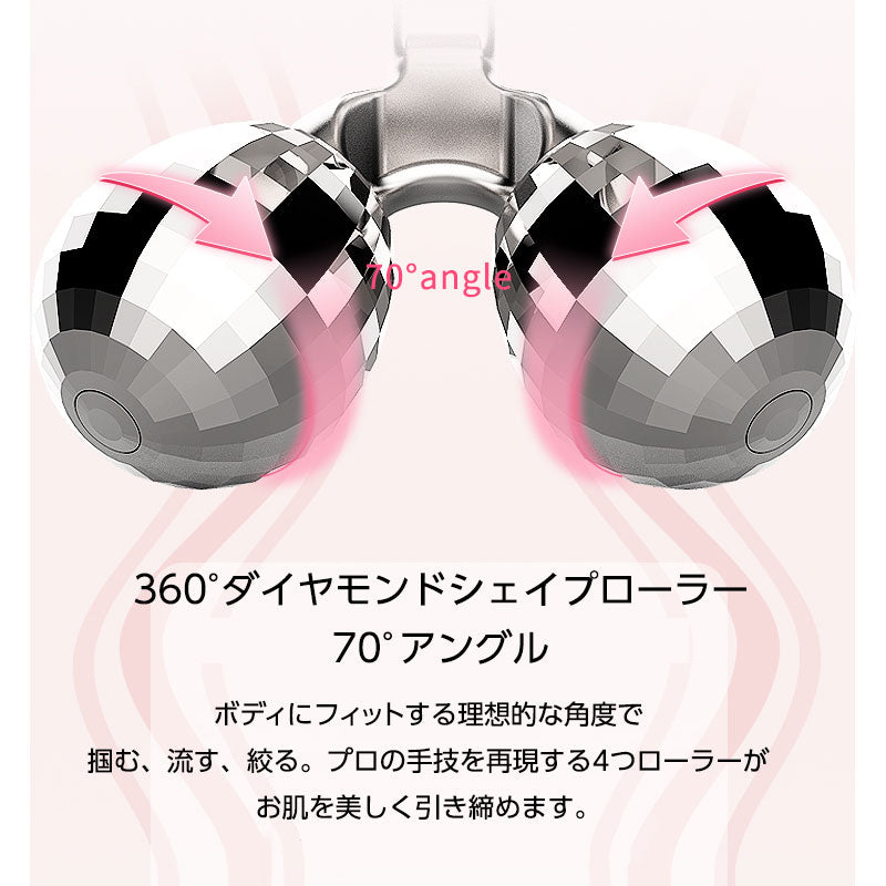 ボディローラー マイクロカレント搭載 美容ローラー 全身対応 ボディケア 3D マッサージローラー 360度 トルネード回転 フェイシャルケア ボディケア リラックス マッサージ おうち時間(番号:177)