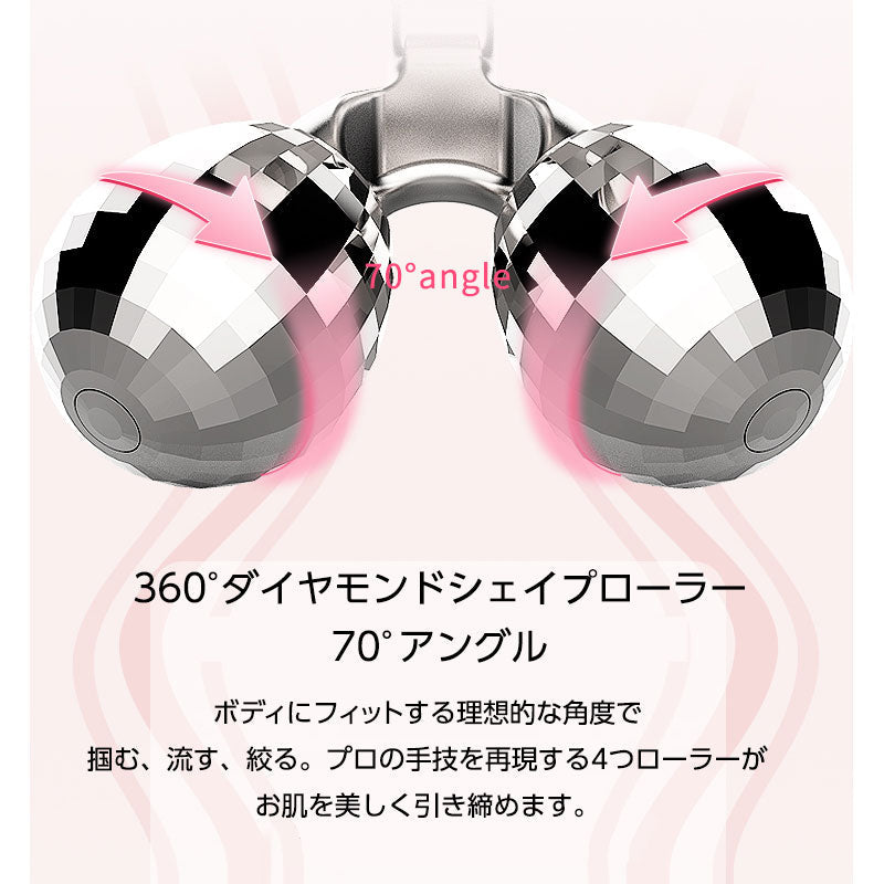 ボディローラー マイクロカレント搭載 美容ローラー 全身対応 ボディケア 3D マッサージローラー 360度 トルネード回転 フェイシャルケア ボディケア リラックス マッサージ おうち時間(番号:177)