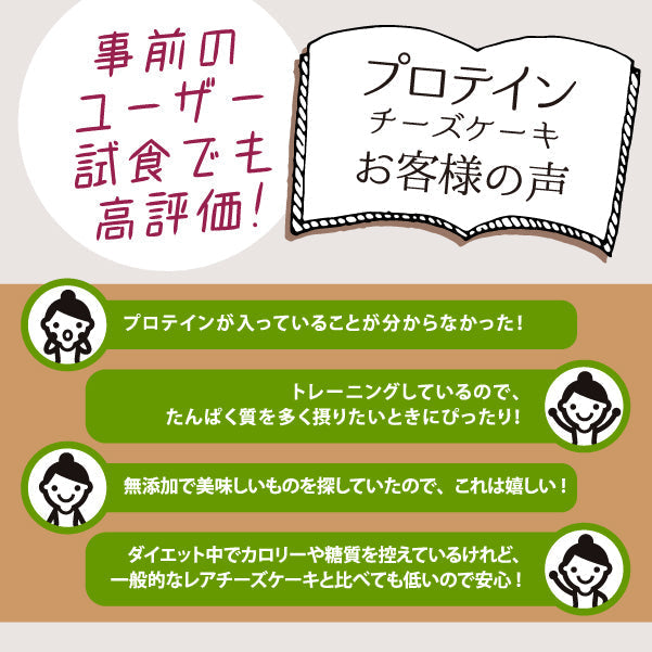 プロテインプラスチーズケーキ１２個入