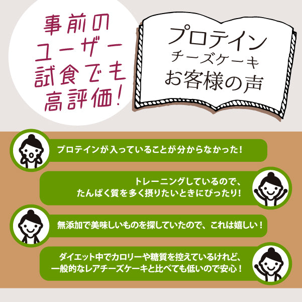 プロテインプラスチーズケーキ１２個入