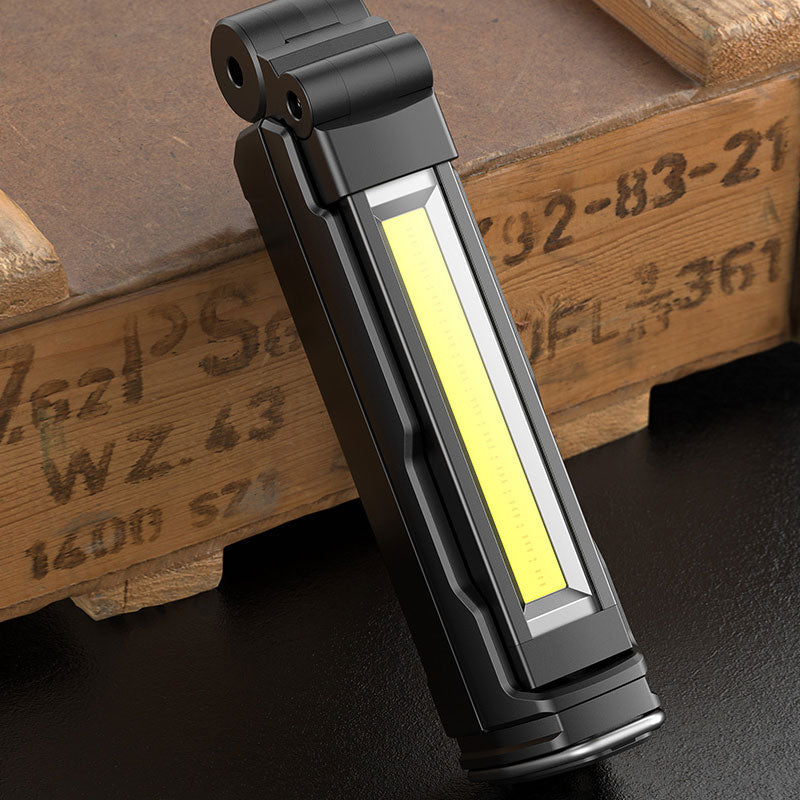 LEDライト 懐中電灯 折り畳み式 USB充電式 懐中電灯 ハンディライト COB 作業灯 バッテリー内蔵 非常用 ワークライト 夜間作業 アウトドア G16-S(番号:197)
