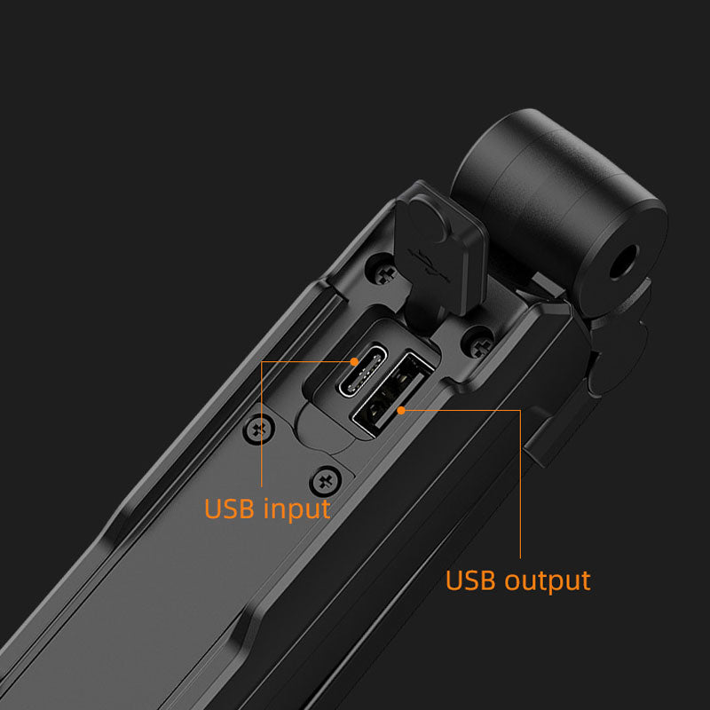 LEDライト 懐中電灯 折り畳み式 USB充電式 懐中電灯 ハンディライト COB 作業灯 バッテリー内蔵 非常用 ワークライト 夜間作業 アウトドア G16-S(番号:197)