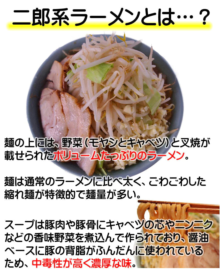 ＼ニンニク入れますか？／でお馴染みの二郎系ラーメンお試し２食セット
