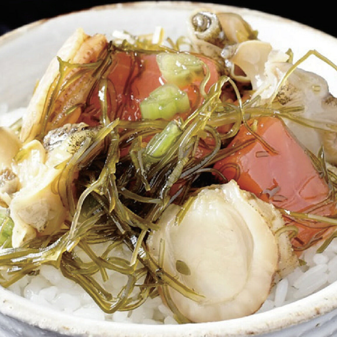 【送料無料】誉・布目食品　3点セット　ぶっかけ海鮮丼100g＆つぶわさび150g＆布目松前漬220g　北海道　珍味　お正月　おせち