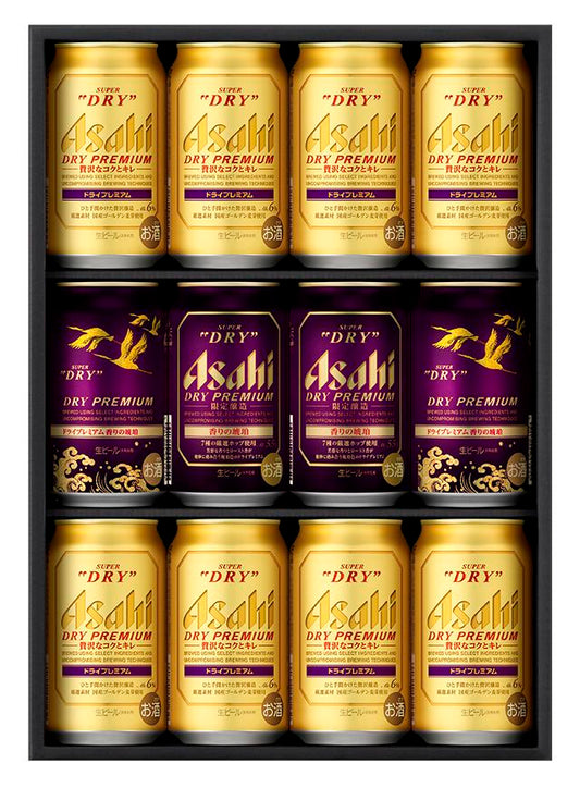 【ギフト限定醸造】【送料無料】アサヒ ドライプレミアム 香りの琥珀ペアセットSKW‐3【・ご贈答用対応致します】【14oseiboABPT】[ABoseibo2014]