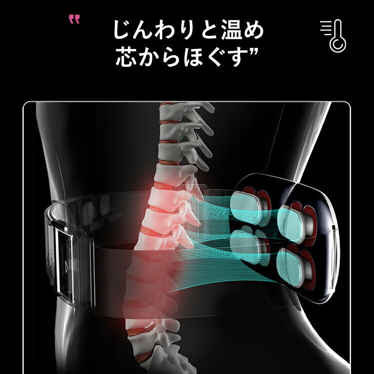 【★WAVEWAVE正規品★ Waist Release】 EMS 温熱 腰 ケア 電気刺激 温め ベルト 健康 癒し グッズ 温める 男性 女性 EMS HEAT プレゼント ギフト 実用的  妻  マッサージ マッサージ器 ではありません