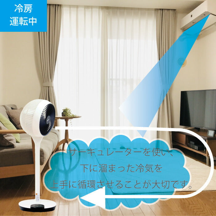 3D首振り リビングサーキュレーター EA-DCL20