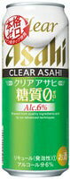 【送料無料】アサヒ クリアアサヒ糖質ゼロ 500ml×24本 2ケース