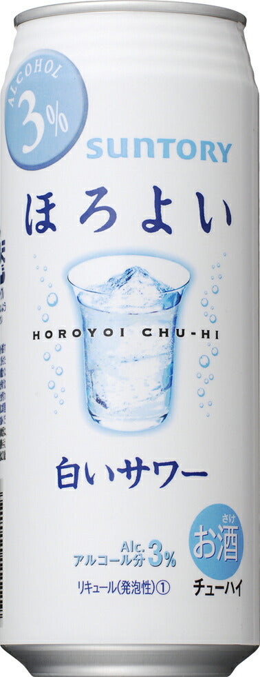 サントリー ほろよい 白いサワー 500ml×24本 【ご注文は2ケースまで同梱可能です】