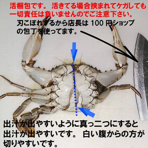 生出荷！カニ汁用！約80杯分！石蟹小サイズ４kg