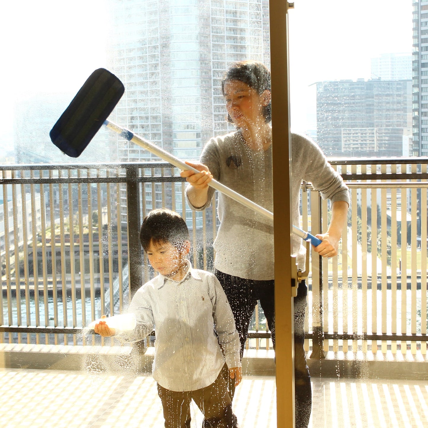 【メール便送料無料】MQ プレミアム モップ 30cm 交換用 1枚入り（ブルー） クライメートスマート MQモップ ブルー MQ・Duotex マイクロファイバー 替え クロス 軽量 拭き 業務用 水拭き フロア 掃除 フローリング 畳 窓 壁 天井 網戸 プレミアムモップ