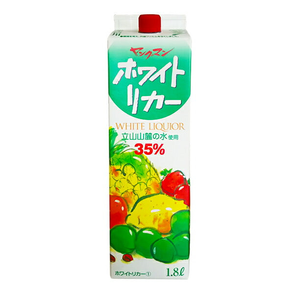 北陸発酵 ヤングマン ホワイトリカー 35度   1800ml(1.8L)1本【ご注文は2ケース（12本）まで1個口配送可能です】