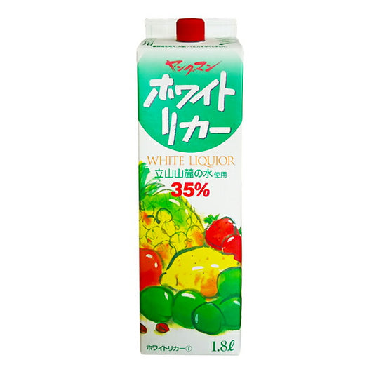北陸発酵 ヤングマン ホワイトリカー 35度   1800ml(1.8L)1本【ご注文は2ケース（12本）まで1個口配送可能です】