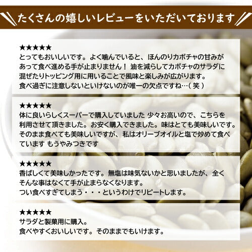 送料無料 素焼き かぼちゃの種 500g ゆうパケット 製造直売 カボチャ パンプキンシード 南瓜 素煎り ロースト 無添加 無塩 塩なし 無植物油 ミネラル 不飽和脂肪酸 抗酸化ミネラル おやつ おつまみ 食用 製菓 製パン ケーキ トッピング お徳用 大容量 業務用 チャック袋入り