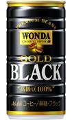 【訳あり価格】【賞味期限2018年3月まで】アサヒ ワンダ ゴールドブラック 185ml×30本【ご注文は3ケースまで1個口配送可能です】