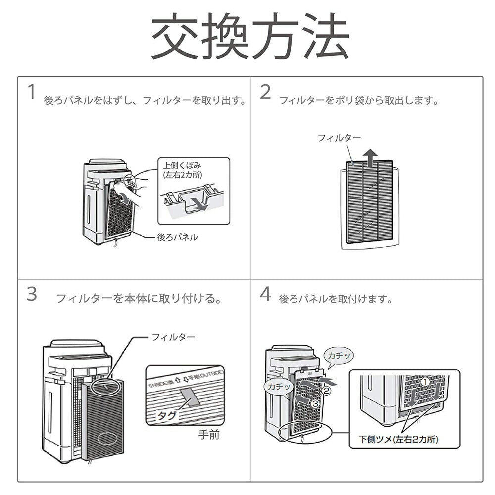 シャンプ 空気清浄機交換フィルター 面白 集じん・脱臭一体型フィルターfz-d40sf 加湿