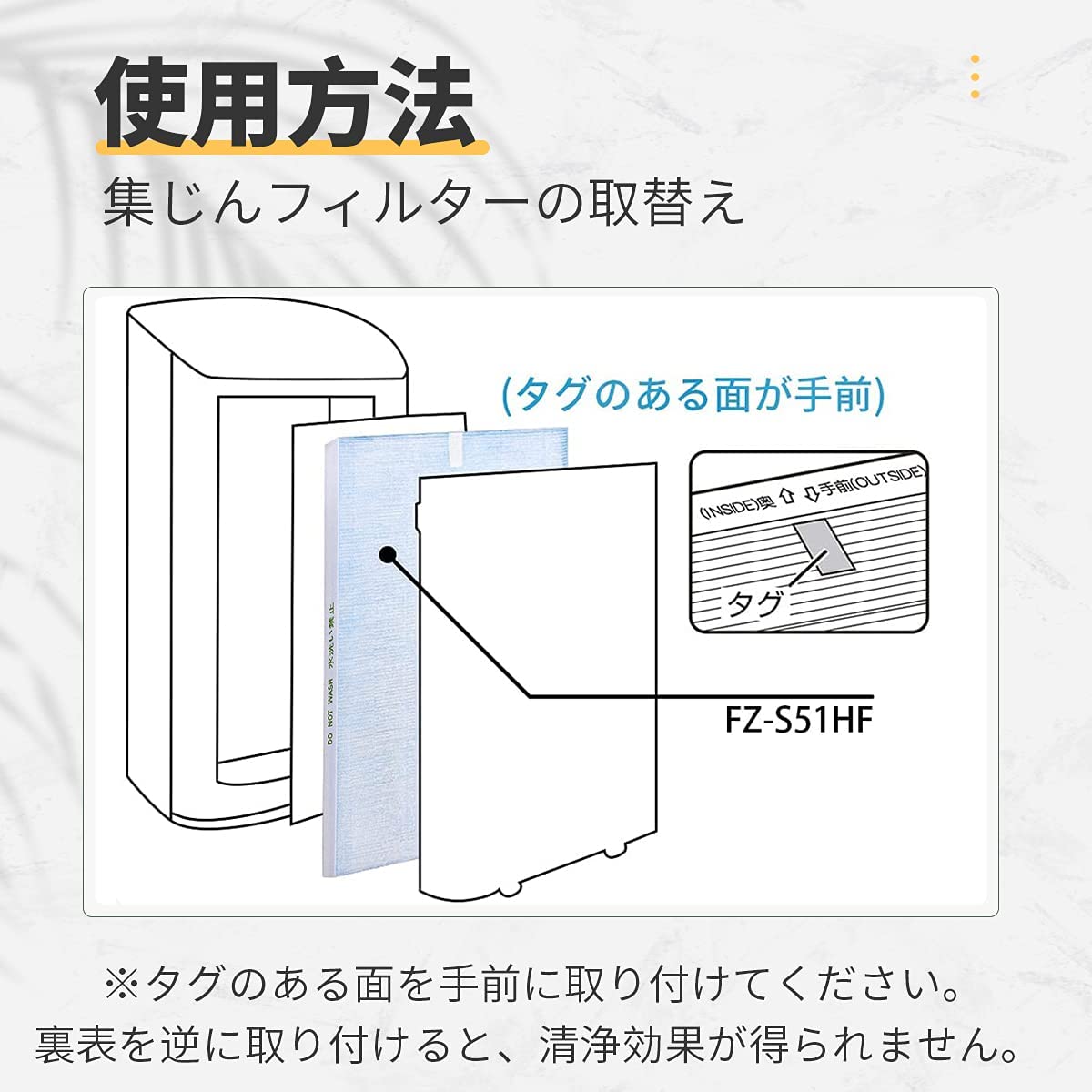 【全て日本国内発送】シャープ FZ-S51HF 集じんフィルター 制菌HEPAフィルター fz-s51hf sharp空気清浄機 FU-Y53CX FU-W53CX FU-U53CX FU-T51CX FU-T43CX FU-51E3C FU-S51CX FU-S40CX FU-51E2C FU-51K5C 交換用フィルター 互換品(1枚入り)