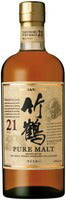 ニッカ 竹鶴 21年 ピュアモルト  700ml 1本
