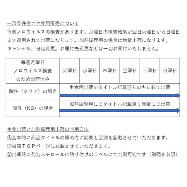 【50人シェア買い企画】「生食用 殻付き 牡蠣 ２ｋｇ」生食用（14~35粒）【一部条件付き要説明確認】牡蠣 殻付き  宮城県産 加熱出荷時増量で３ｋｇ【現在は生食出荷中】 送料無料  【80】