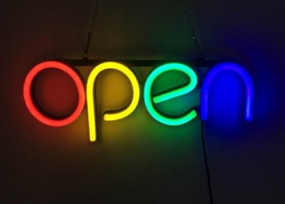 OPEN看板 ネオン管 アメリカン アンティーク NEON オープン SIGN LED 看板 お洒落 オシャレ おしゃれ ヴィンテージ 欧米 壁掛け インテリア bar