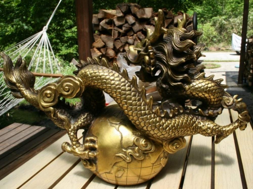 龍 特大 置物 風水 アイテム 竜 龍神 パワースポット 真鍮 開運 金運 財産運 出世運 恋愛運 幸福 成功 プレゼント 贈り物