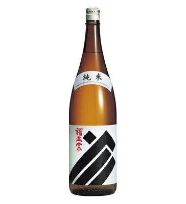福正宗 黒ラベル 純米酒 1800ml(1.8L)1本【ご注文は1ケース（6本）まで1個口配送可能です】
