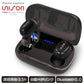 【ブラック】ワイヤレスイヤホン UNISON Bluetooth5.0 ブルートゥース イヤホン iPhone アンドロイド スマホ 完全ワイヤレスイヤホン 片耳 マイク 通話 ランニング