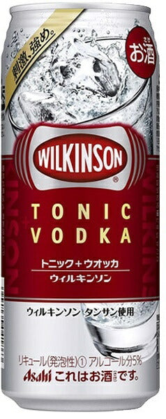 アサヒ ウィルキンソントニック＋ウオッカ 500ml×24本 【ご注文は2ケースまで1個口配送可能です】