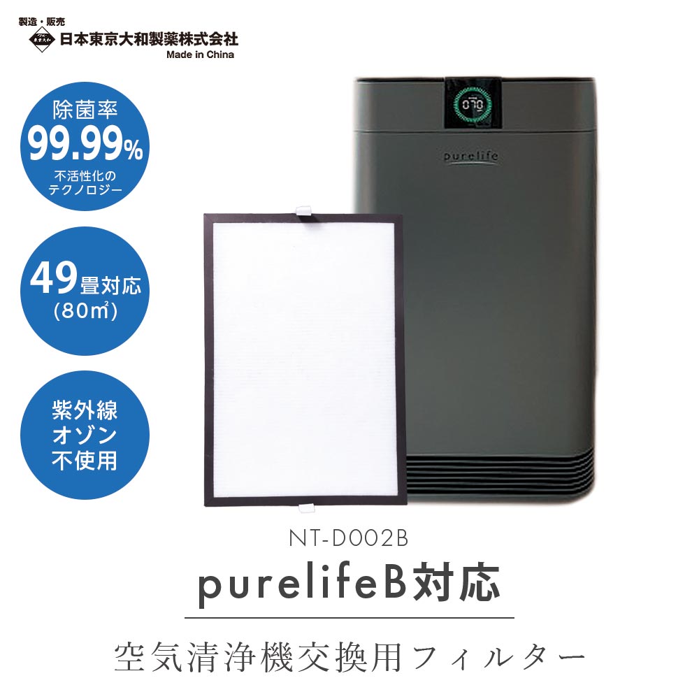 空気清浄機 Purelife PL80series 交換用フィルター