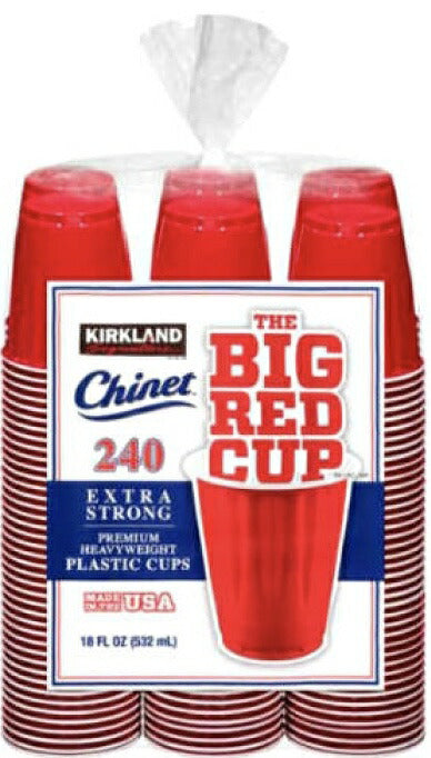 メーカー直送品【送料無料！】【大容量！240個入！】KIRKLAND カークランド ビッグレッドカップ 赤 ５３２ml×２４０入 BBQ カークランド プラスティック カップ １８OZ 使い捨て 皿  紙コップ BBQ バーベキュー キャンプ【コストコ通販】