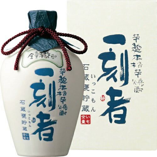 宝 全量芋焼酎 一刻者 石蔵甕貯蔵 陶器 27度 720ml 1本【ご注文は1ケース(6本)まで同梱可能です】