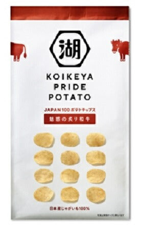 【湖池屋がプライドをかけた妥協のない日本のポテトチップス】湖池屋PRAIDE POTATO プライドポテト魅惑の炙り和牛 63g×12個（1ケース）【ご注文は2ケースまで一個口配送可能です】