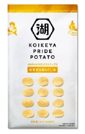【湖池屋がプライドをかけた妥協のない日本のポテトチップス】湖池屋PRAIDE POTATO プライドポテト松茸香る極みだし塩 63g×12個（1ケース）【ご注文は2ケースまで一個口配送可能です】