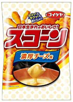 【お菓子の箱売りはじめました！】湖池屋 スコーン濃厚チーズ味 80g×12個（1ケース）【ご注文は2ケースまで一個口配送可能です】