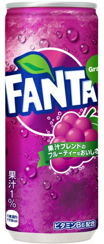 送料無料 コカ・コーラ ファンタ グレープ 250ml×30本（1ケース）【ご注文は2ケースまで同梱可能です】