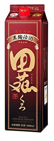 【送料無料】【ケース販売】田苑酒造 田苑 黒麹仕込み 芋 25度 1.8L×6本