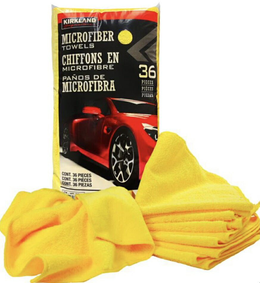 《大特価！大容量36枚！》■ 送料無料【カークランドシグネチャー】【ULTRA-PLUSH　MICRO FIBRE TOWELS】 ウルトラソフト マイクロファイバータオル【(カー　クリーナー)】　36枚入り【コストコ通販】kirkland