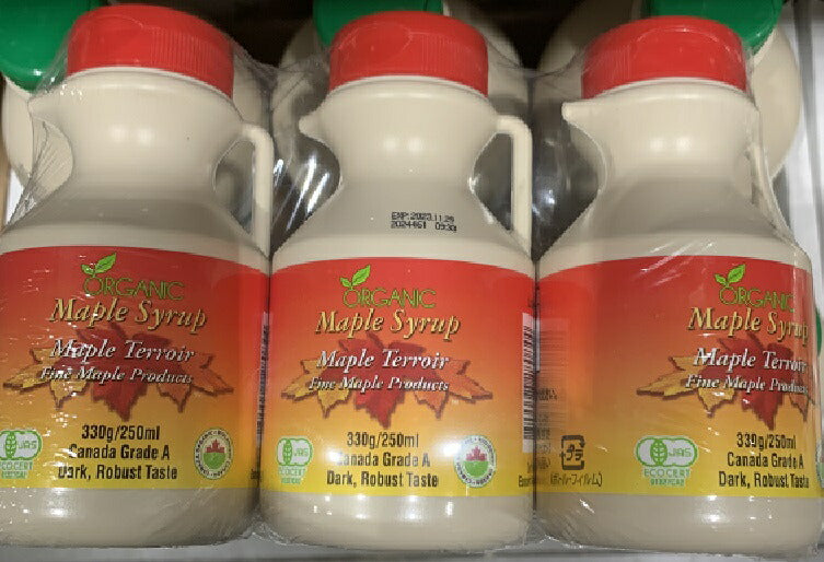 3個セットオーガニックメープルシロップ250ml×3個  COSTCO【コストコ通販】＃8