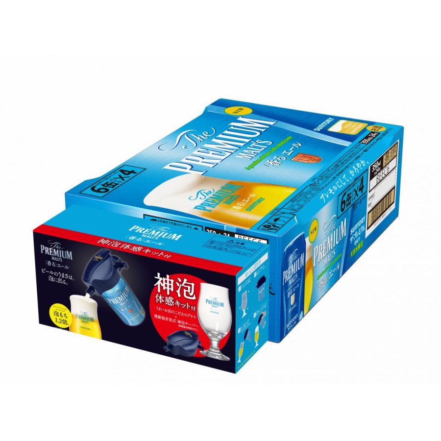 【送料無料】サントリー ザ プレミアムモルツ 香るエール 神泡体感キット付き 350ml×24本北海道/東北/四国/九州/沖縄県は別途送料。【プレモル】【ビールサーバー】