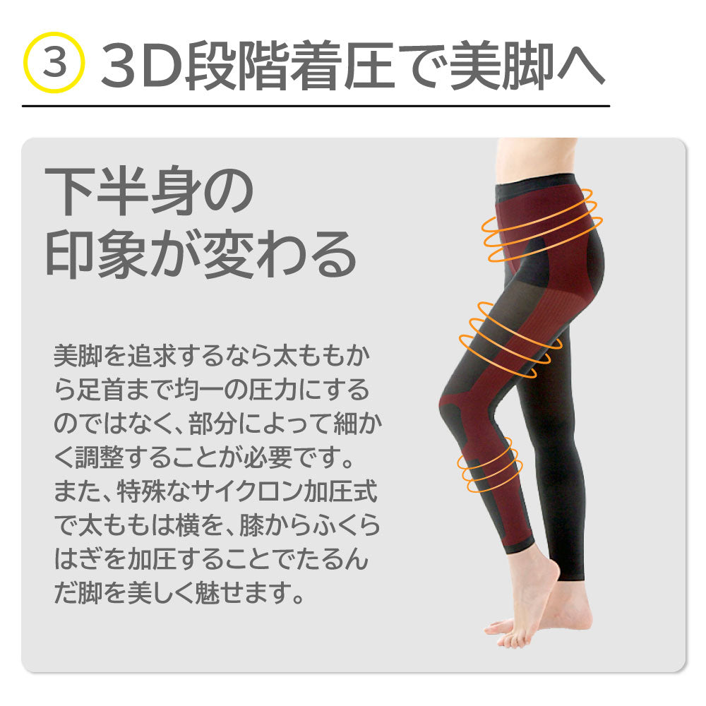 レギンス 着圧 脚やせ 加圧 ダイエット むくみ 脚痩せ 細見せ