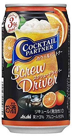 【送料無料】アサヒ カクテルパートナー スクリュードライバー 350ml×24本/1ケース