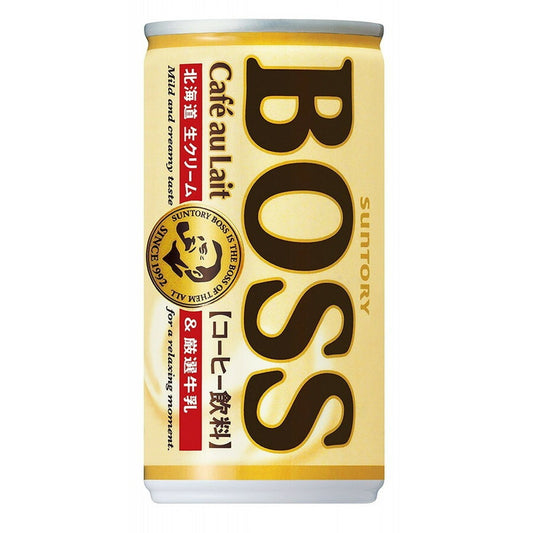 【訳あり】【キズ・へこみ有り】【送料無料】 サントリー BOSSボス カフェオレ 185ml×30本