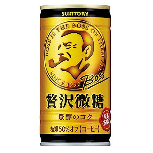 【訳あり】【キズ・へこみ有り】【送料無料】 サントリー BOSSボス 贅沢微糖 185ml×30本