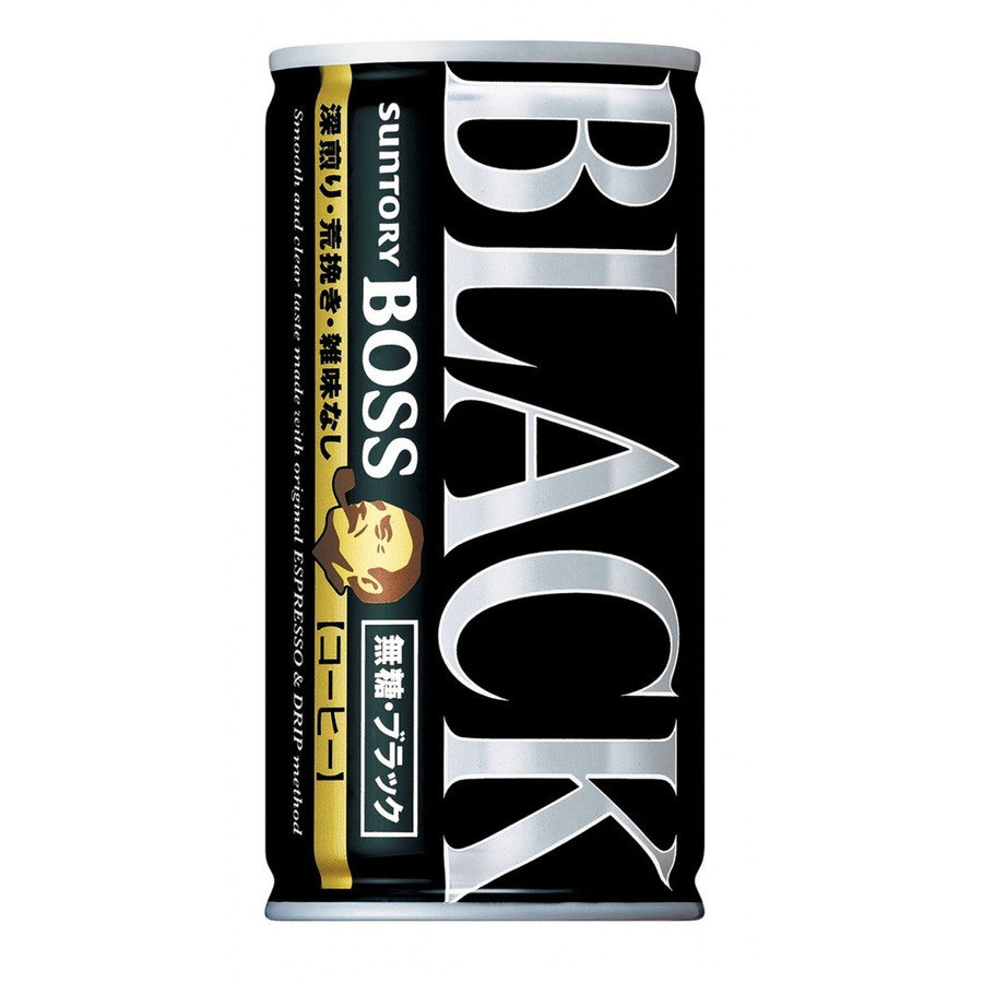 【訳あり】【キズ・へこみ有り】【送料無料】サントリー BOSSボス 無糖ブラック 185ml×30本(1ケース)【ご注文は3ケースまで同梱可能です】