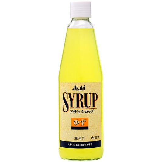 【ケース販売】【送料無料】アサヒ ゆず シロップ 600ml×12本
