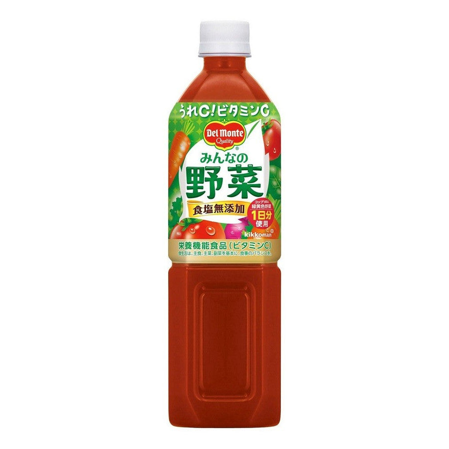 【送料無料】【ケース販売】デルモンテ みんなの野菜 900ml×12本（1ケース）【ご注文は2ケースまで同梱可能です】